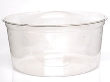 Load image into Gallery viewer, Deli Cup Vented WITH Lid Super Clear 6.75", 10-Pack