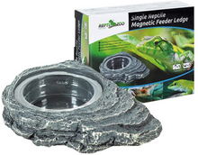 Load image into Gallery viewer, ReptiZoo Arboreal Single \ Double Feeder Rock Ledge Magnetic