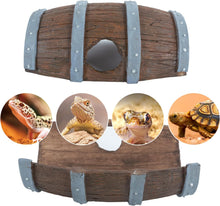 Load image into Gallery viewer, ReptiZoo Magnetic Connectable Barrel Log & Tunnel Hide (2-Pack)