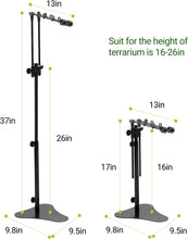 Load image into Gallery viewer, ReptiZoo Height Adjustable Clip OR Standing Dome Lamp Bracket