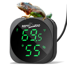 Load image into Gallery viewer, ReptiZoo LED Digital Thermo-Hygrometer with USB