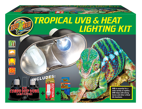 Zoo Med Tropical UVB & Heat Lighting Kit