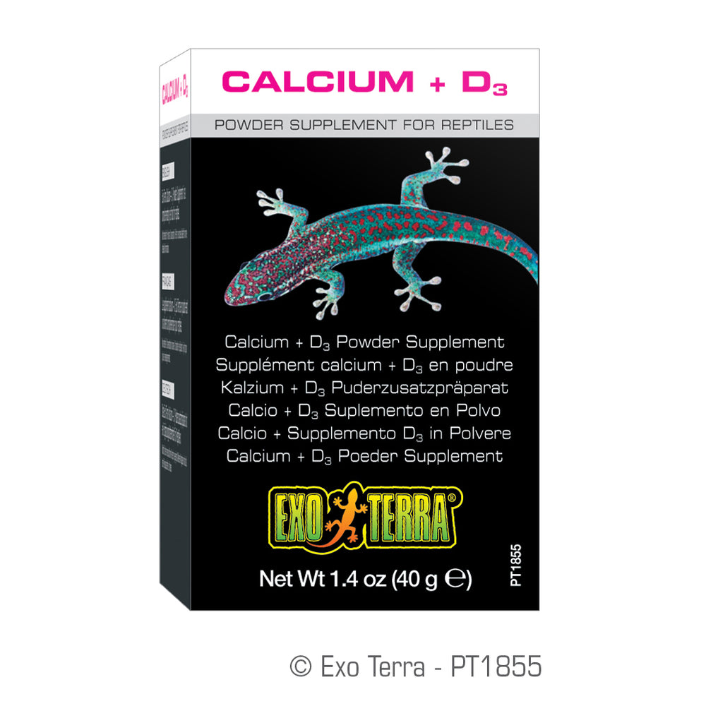 Exo Terra Calcium + D3 Powder Supplement