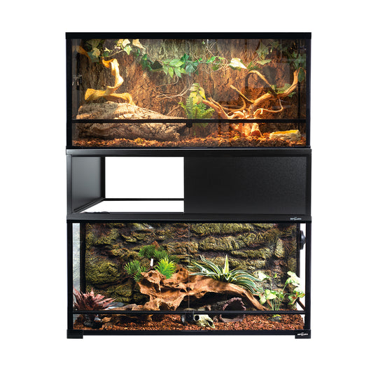ReptiZoo Deluxe Terrarium Stacker with Front Sliding Door