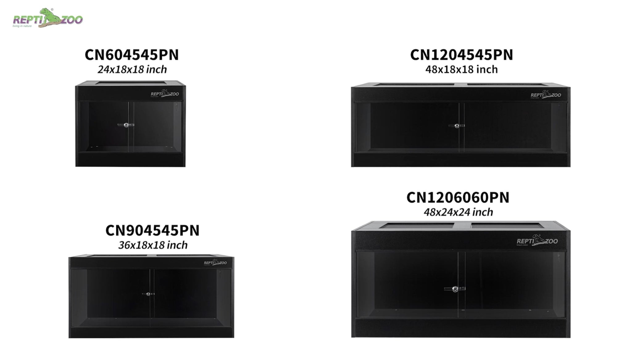 ReptiZoo High-Grade Reptile PVC Enclosure Screen Top BLACK