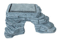 Load image into Gallery viewer, ReptiZoo Corner Hide Cave with Heat Storing Real Slate Stone
