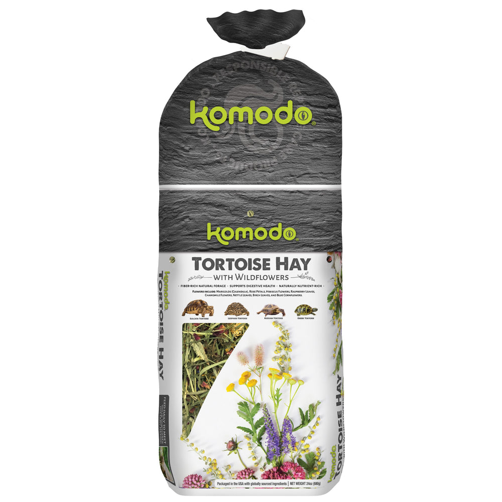 Komodo Tortoise Hay with Wildflowers 24 oz.