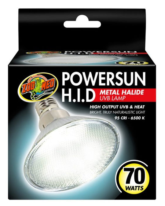 Zoo Med PowerSun H.I.D. Metal Halide UVB Lamp 70W