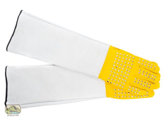 NewCal Reptile Handling Gloves, Studded