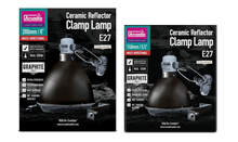 Load image into Gallery viewer, Arcadia Ceramic Clamp Lamp Graphite
