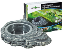Load image into Gallery viewer, ReptiZoo Arboreal Single \ Double Feeder Rock Ledge Magnetic
