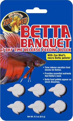 Zoo Med Betta Banquet, 7 Day Release Feeding Block