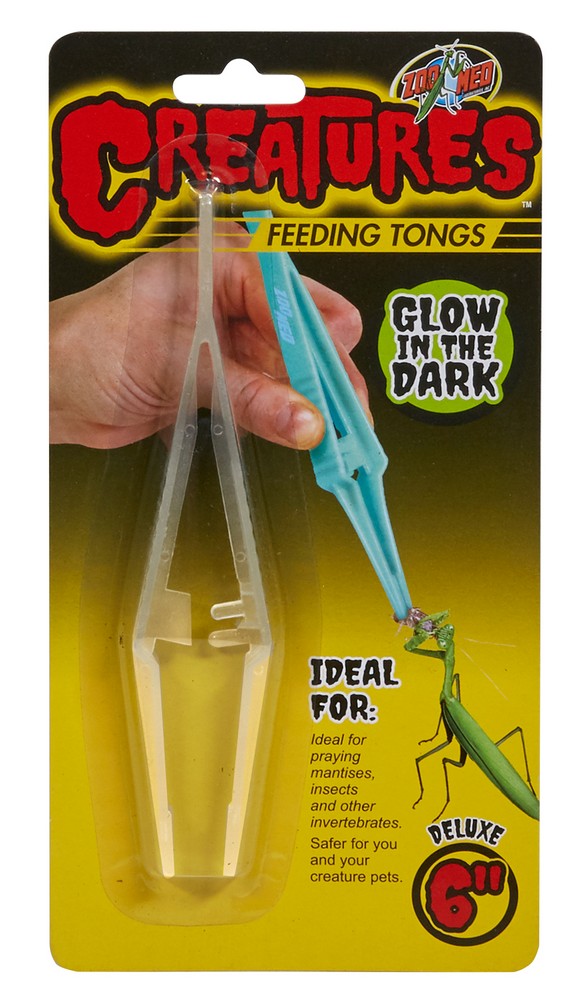 Zoo Med Creatures Feeding Tongs (Glow in The Dark)