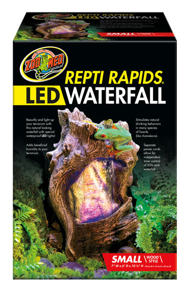 Zoo Med Repti Rapids LED Waterfall, Wood Style
