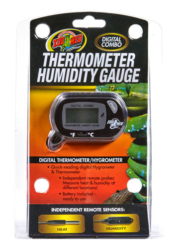 Zoo Med Digital Combo Thermometer Humidity Gauge/Hygrometer