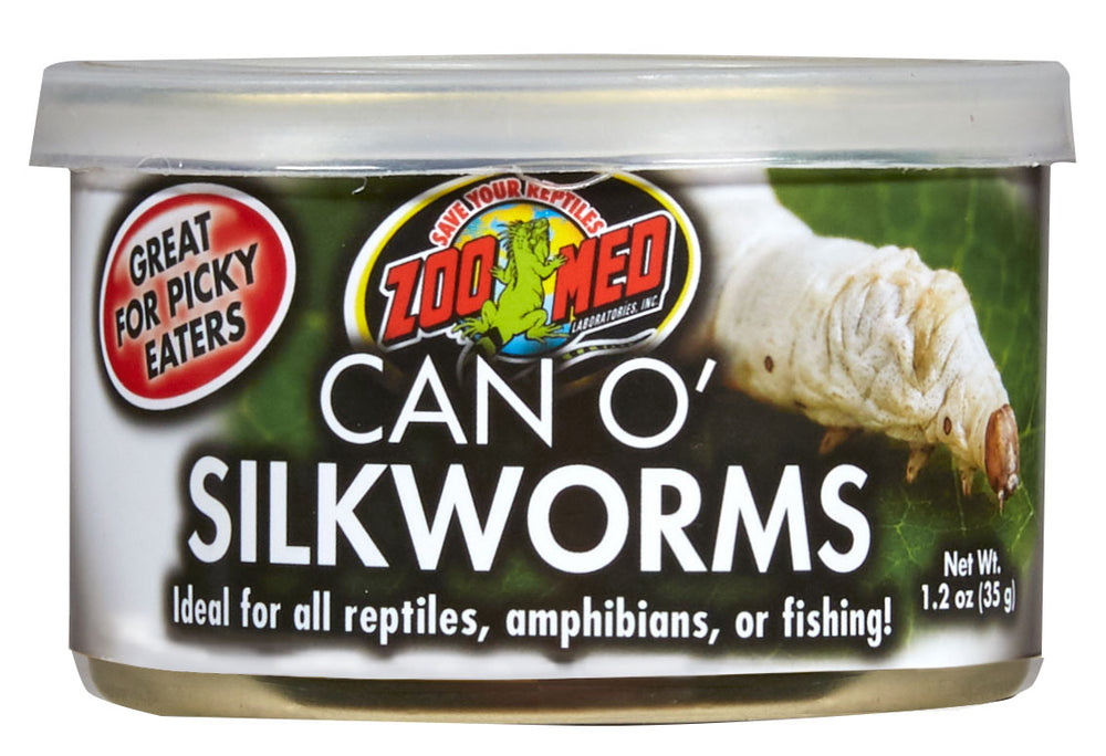 Zoo Med Can O' Silkworms, 1.2oz