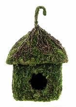 Load image into Gallery viewer, Galapagos Shack Vined Roof Mossy Reptile Hide \ Bird House 6&quot; x 8&quot;
